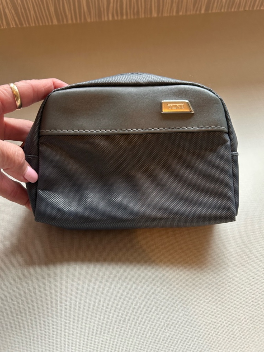 Tumi Grey Travel Toiletry Bag